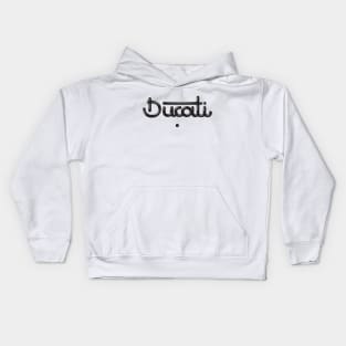 Lettering Ducati in bold Kids Hoodie